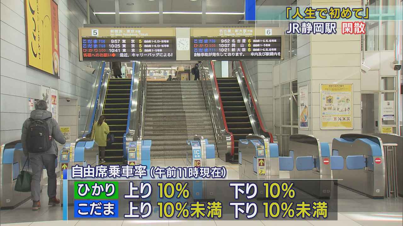 画像: 例年ならUターンピークだけど…JR静岡駅閑散