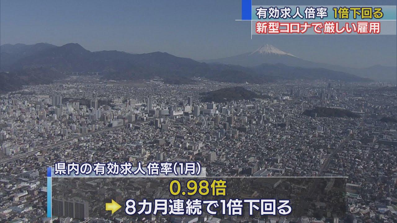 画像: 8カ月連続で1倍以下　1月の静岡県の有効求人倍率　17カ月連続で全国値を下回る youtu.be