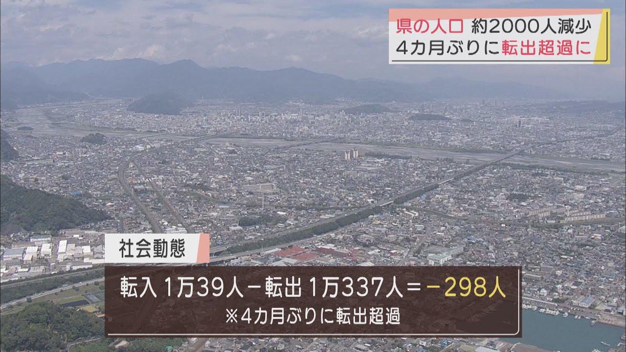 画像: 静岡県の人口…前月比2173人減少　4カ月ぶりに転出超過 youtu.be