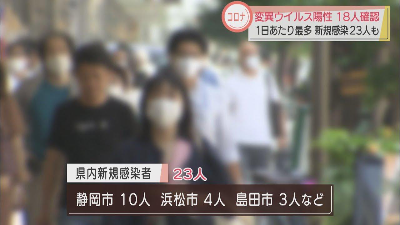 画像: 【新型コロナ】静岡県で新たに１８人の変異ウイルス確認…この１週間の陽性率４２％にまで増加 youtu.be