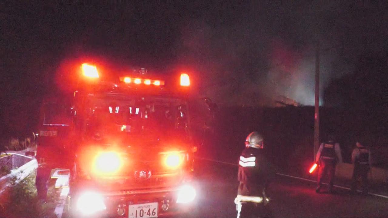 画像: 静岡・磐田市で火災　木造住宅が全焼し１人の遺体が見つかる