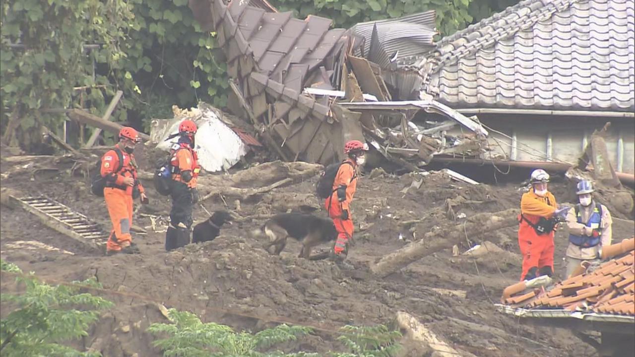 画像: 静岡・熱海市の土石流災害現場　７月