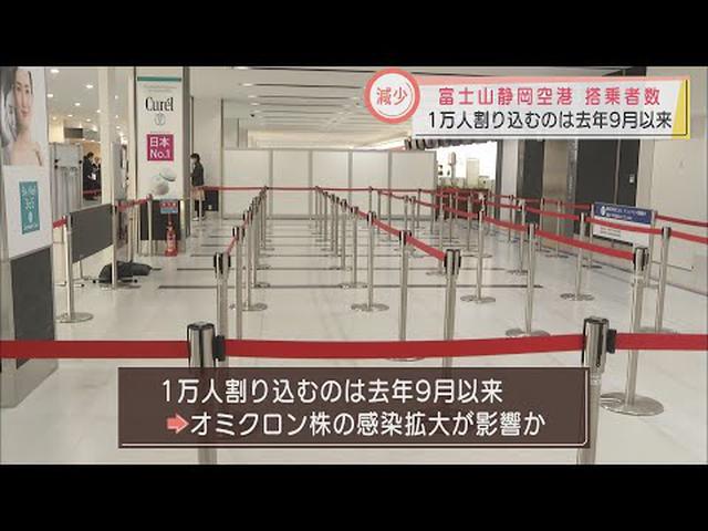 画像: 静岡空港の２月の搭乗者９３６５人…去年９月以来１万人下回る　オミクロン株の感染急拡大が影響か youtu.be