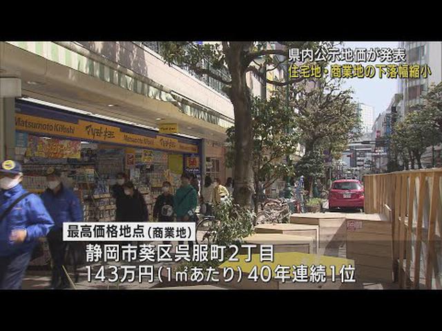 画像: 静岡県内で最も地価の高いのは…？　商業地トップの地点は40年連続で首位　国土交通省が公示地価発表 youtu.be