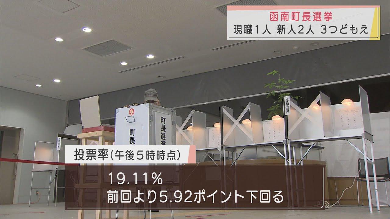 画像: 三つどもえの選挙戦…投票率は低調　午後５時現在１９．１１％と前回を５．９２ポイント下回る　静岡・函南町 youtu.be