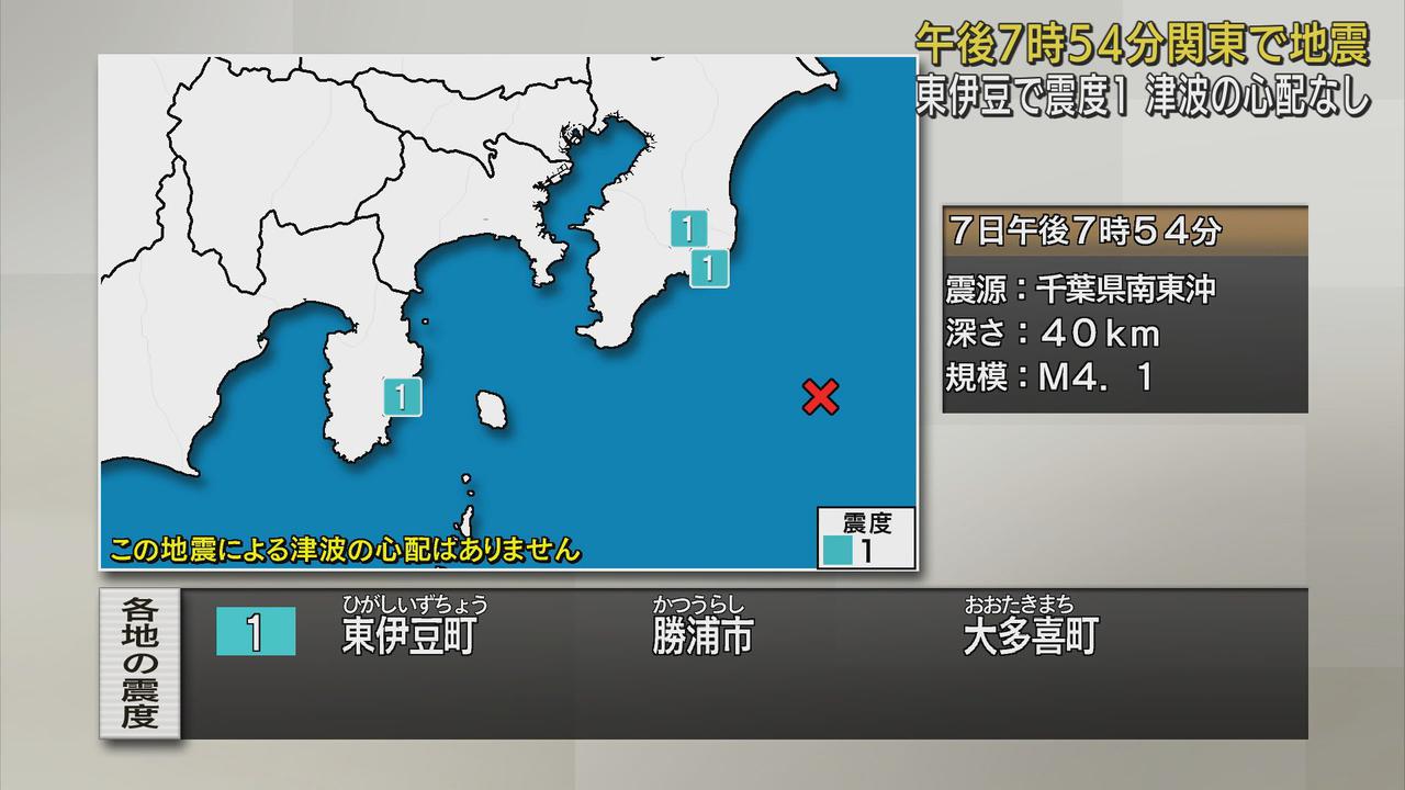 画像: 【地震速報】静岡・東伊豆町で震度1　津波の心配はなし