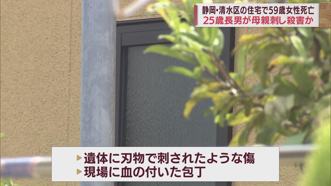 画像: 現場には血の付いた包丁…59歳女性が刺され死亡　20代長男が自分を刃物で刺し意識不明か　静岡市