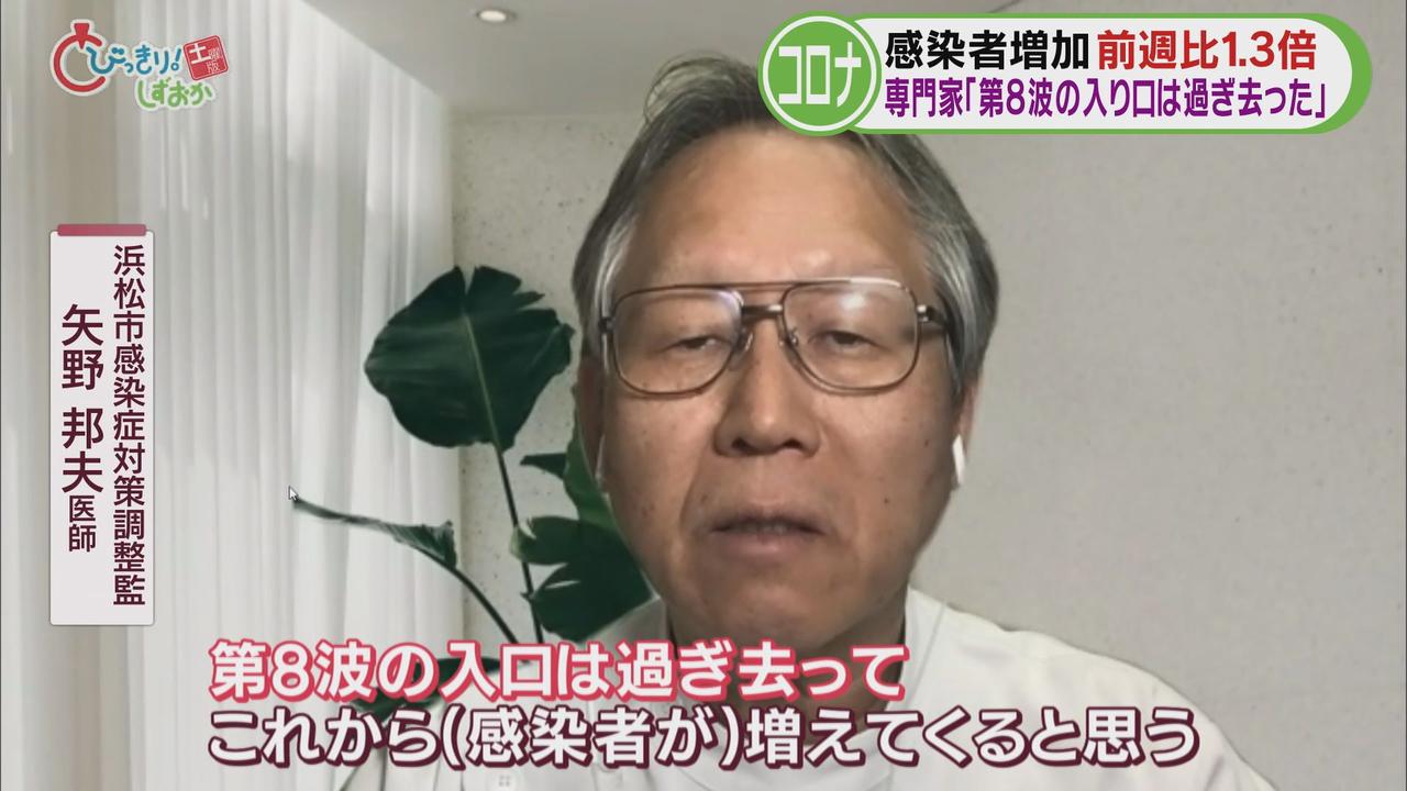 画像: 「第８波の入り口は過ぎ去って、これから増えてくる」