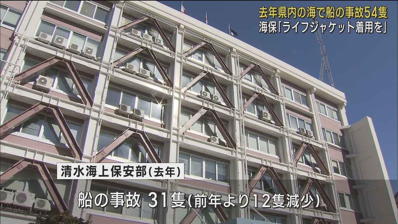 画像: 「マリンレジャーの際には事前に気象状況を確認することやライフジャケットを着用を」去年、海で事故に遭った船は54隻　静岡県 youtu.be