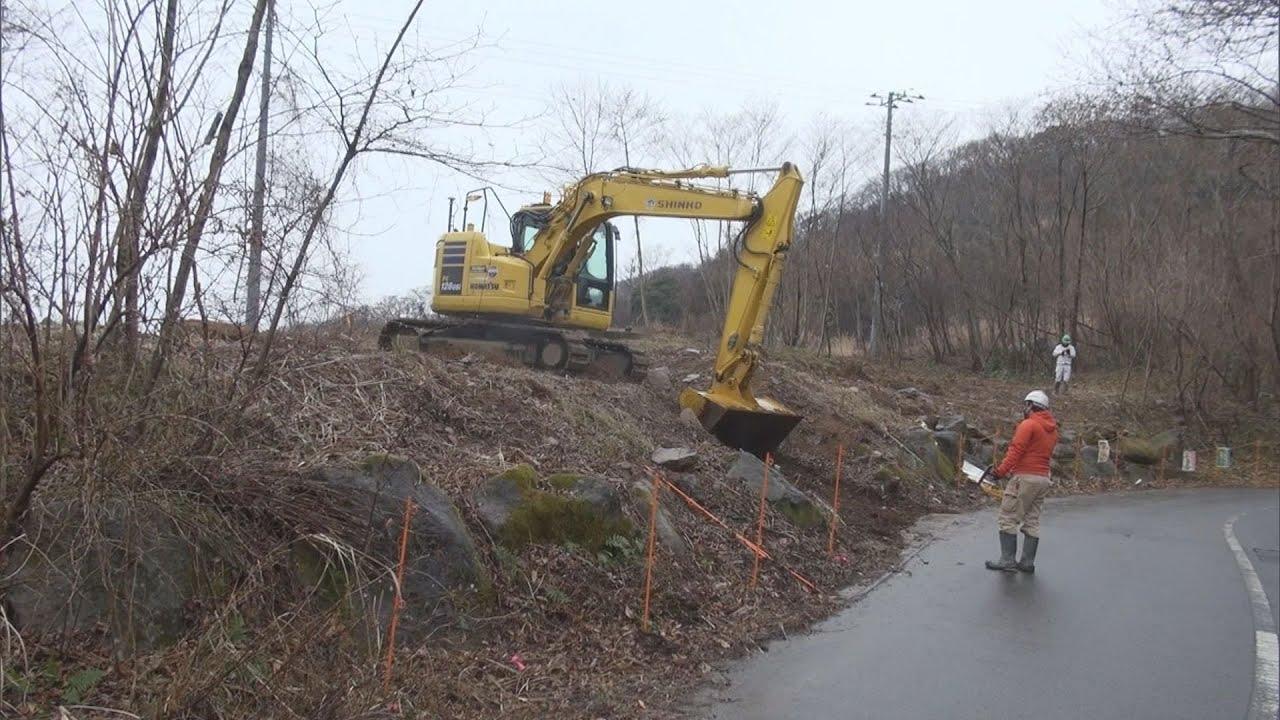 画像: 伊豆山地区の警戒区域解除に向け盛り土撤去のための工事用道路の整備に着手　静岡・熱海市 youtu.be