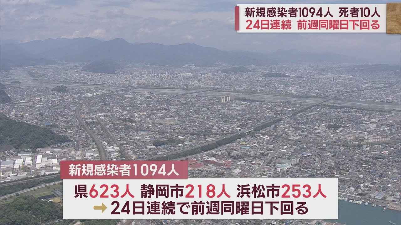 画像: 24日連続で前週を下回る…静岡県の新規感染者は1094人　死者は10人　【新型コロナ/2月11日】 youtu.be