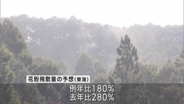 画像: スギ花粉の飛散量非常に多くなる見込み　例年比180%、昨年比280%の予想　万全な花粉対策必要 youtu.be