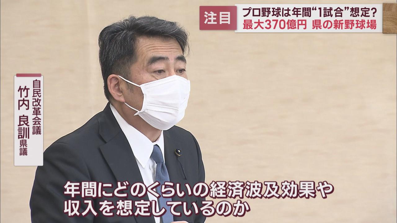 画像2: 県議会でも論戦　県「プロ野球は年１試合」か