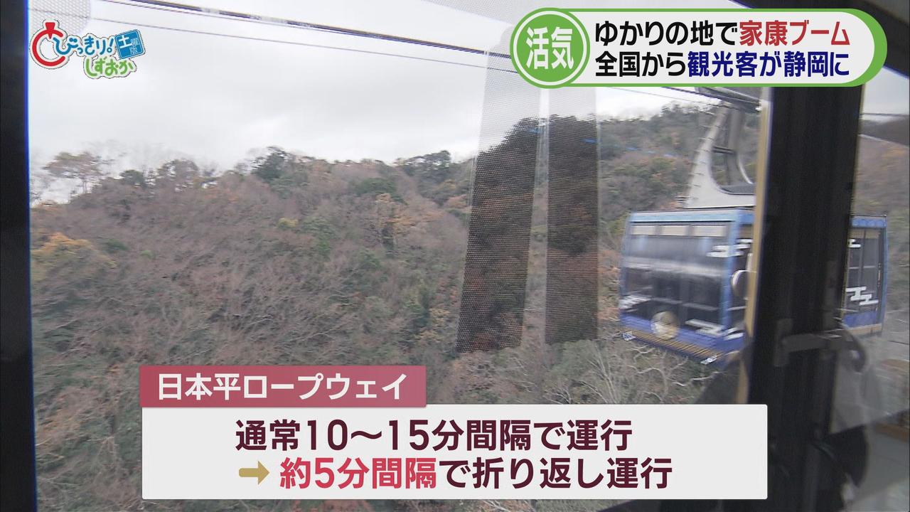 画像3: 日本平ロープウェイ「通常の２倍から３倍ぐらいに増えている」