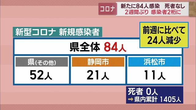 画像: 静岡県内84人が感染　2週間ぶりに100人下回る【新型コロナ　4月17日】 youtu.be