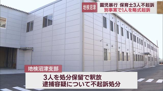 画像: 去年12月に暴行容疑で逮捕した3人の元保育士を不起訴処分に　38歳の保育士を別の暴行の罪で略式起訴 youtu.be