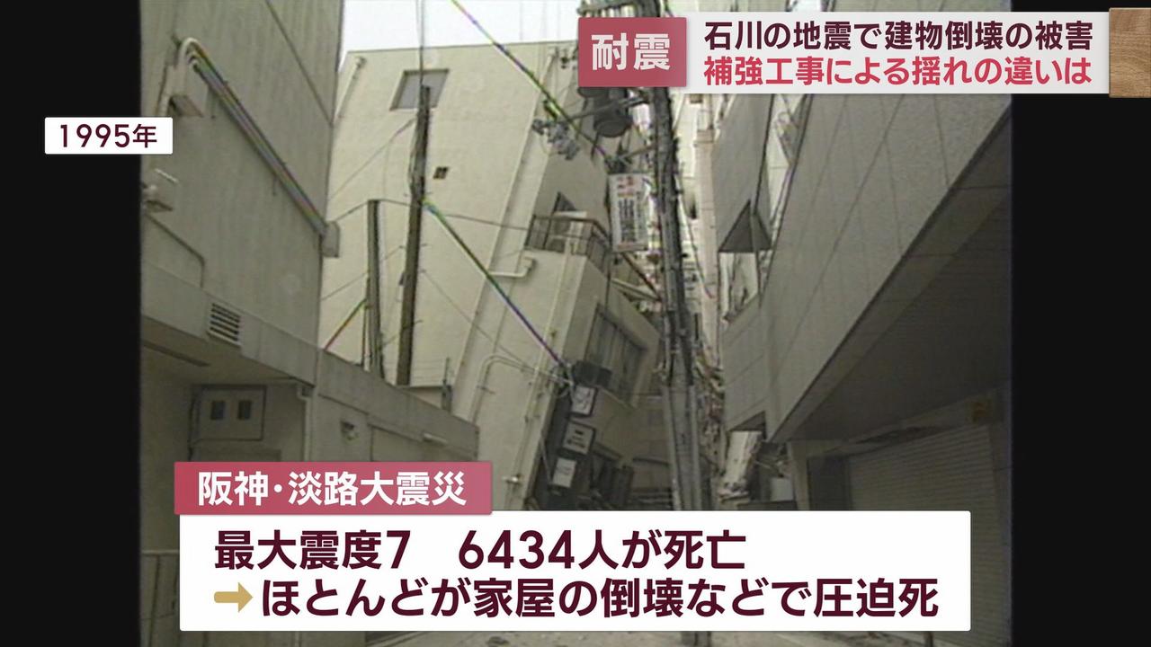 画像: 阪神・淡路大震災では死者の多くが家屋倒壊や家具転倒による圧迫死