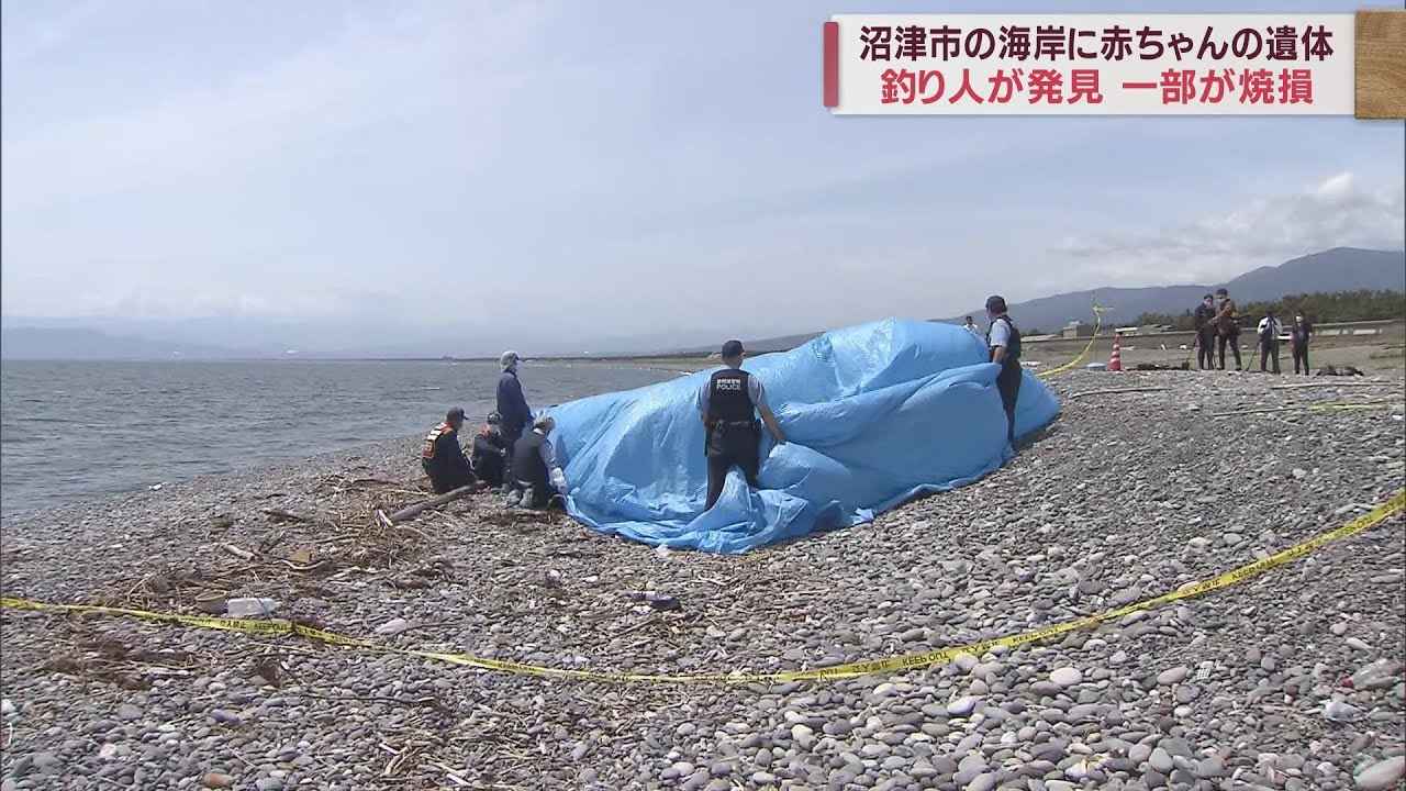 画像: 海岸で生まれて間もないとみられる赤ちゃんの遺体が見つかる　死体遺棄事件として捜査　静岡・沼津市 youtu.be