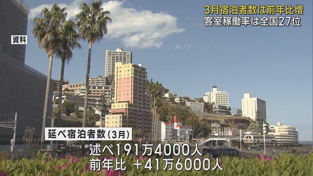 画像: 3月の静岡県内宿泊者数前年比3割増の191万4000人　外国人客が大幅に増加 youtu.be