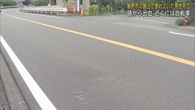 画像: 道の真ん中で頭から血を流して倒れている男性を発見　傍らには自転車　搬送先の病院で死亡を確認　静岡・裾野市 youtu.be