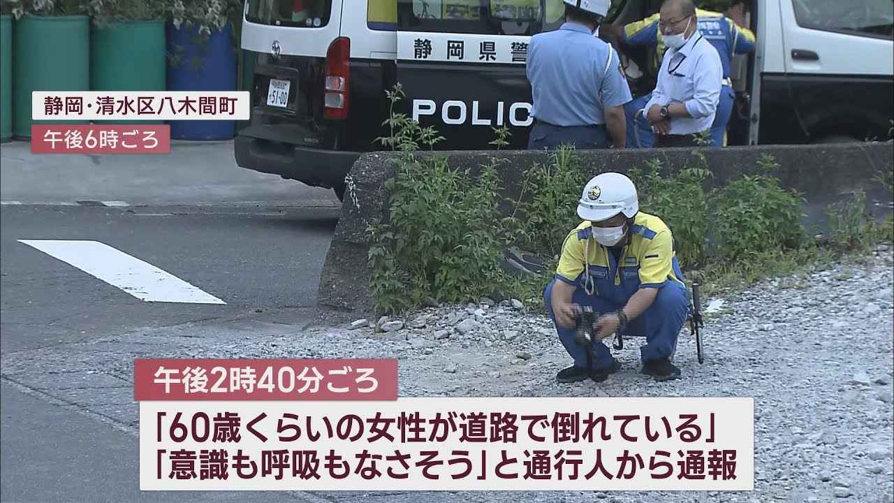 画像: 死亡ひき逃げ事件として捜査　60歳くらいの女性その場で死亡確認　静岡市清水区 youtu.be