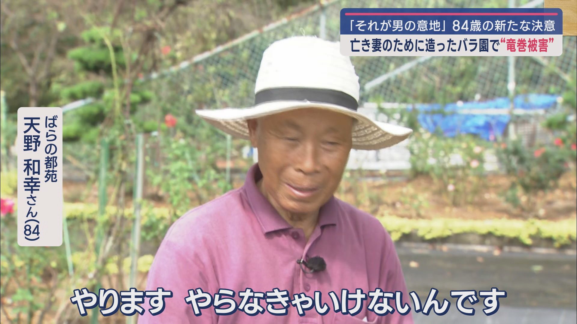 ばらの都苑　天野和幸さん（８４）