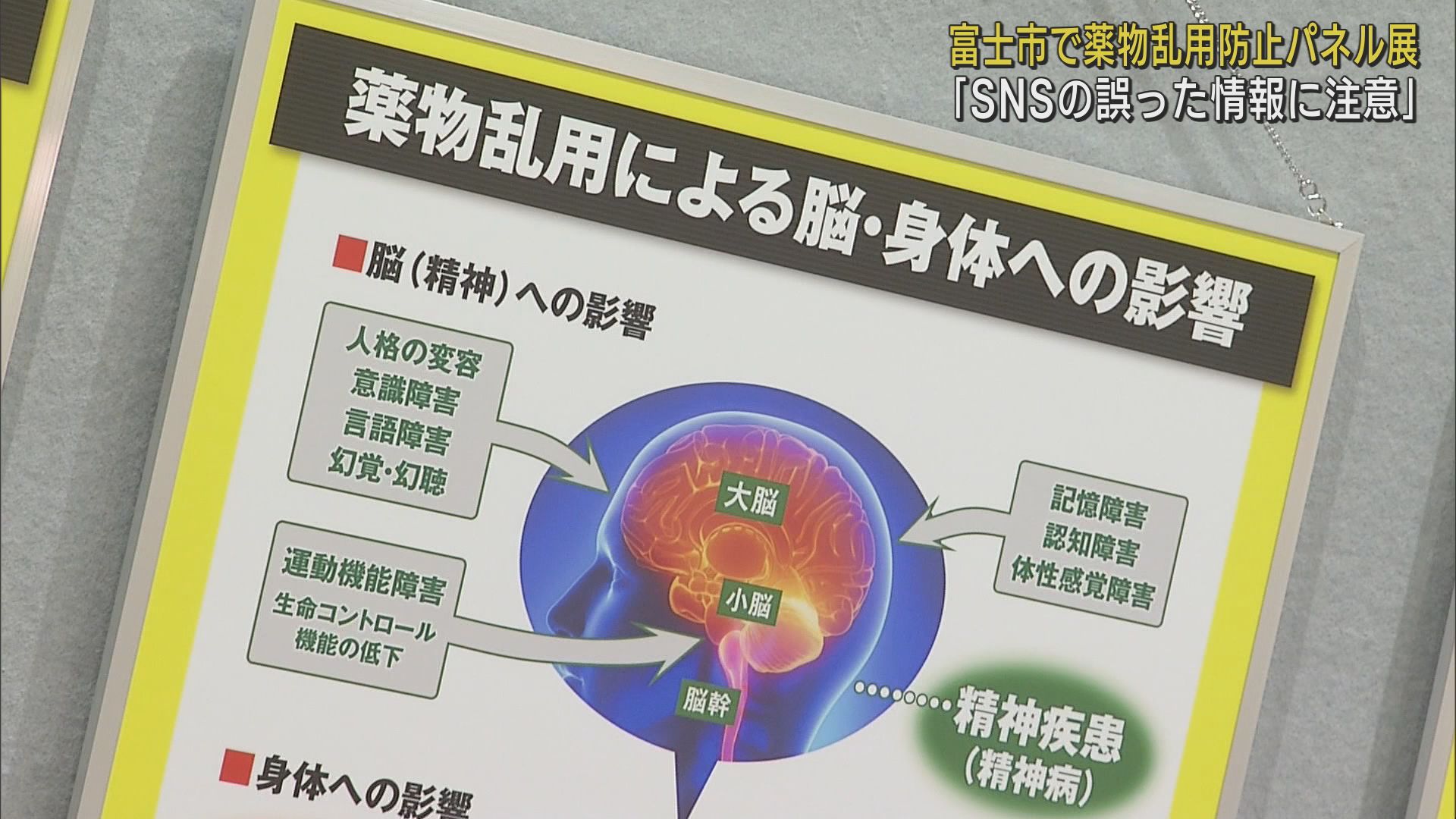 麻薬や覚醒剤などの危険性・有害性を市民に広く周知し薬物乱用を防ぐためのパネル展 静岡・富士市 - LOOK 静岡朝日テレビ