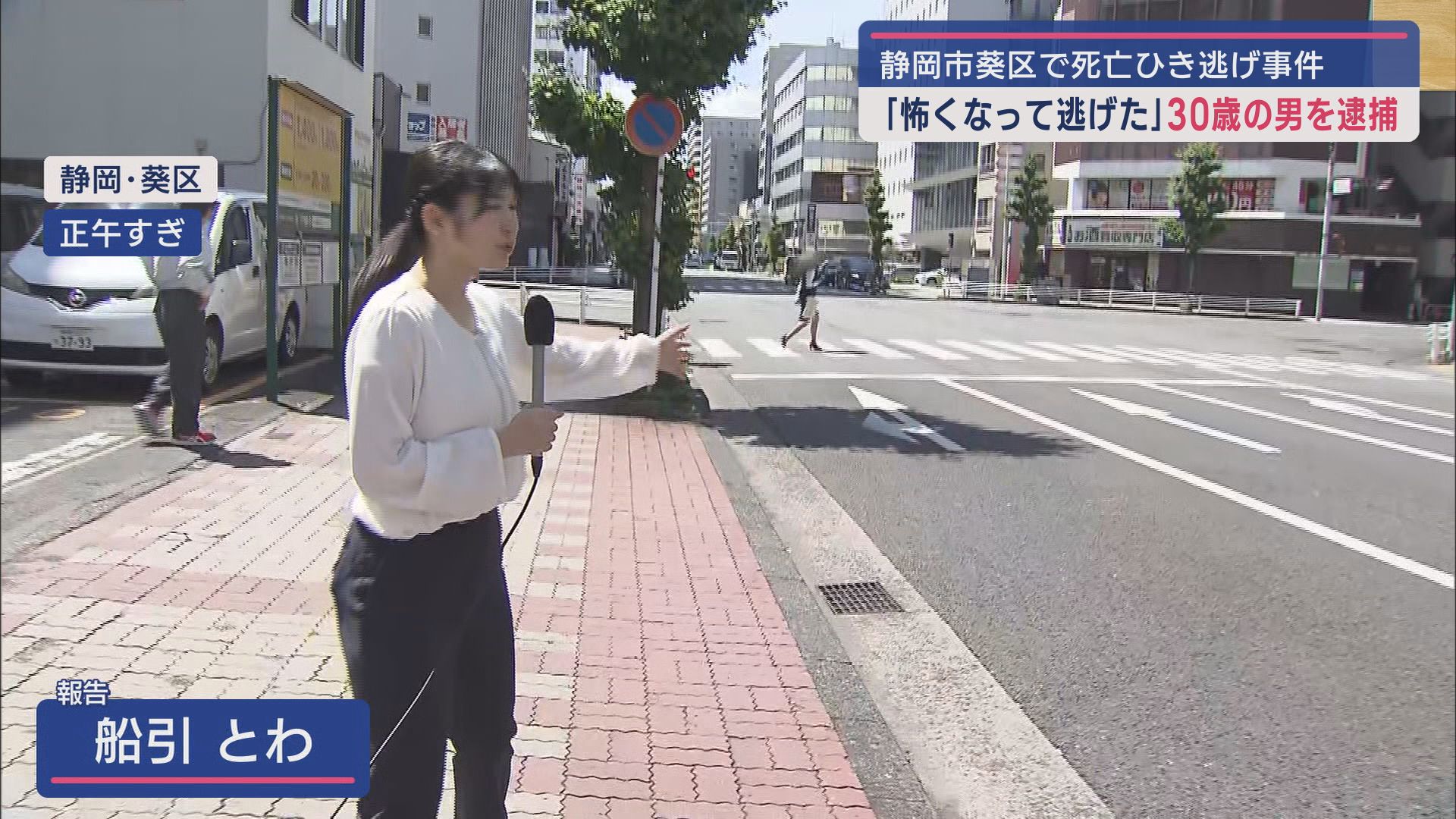 「怖くなったので逃げた」…死亡ひき逃げ事件で30歳の男を逮捕　仕事帰りに3車線の真ん中を走り…　静岡市