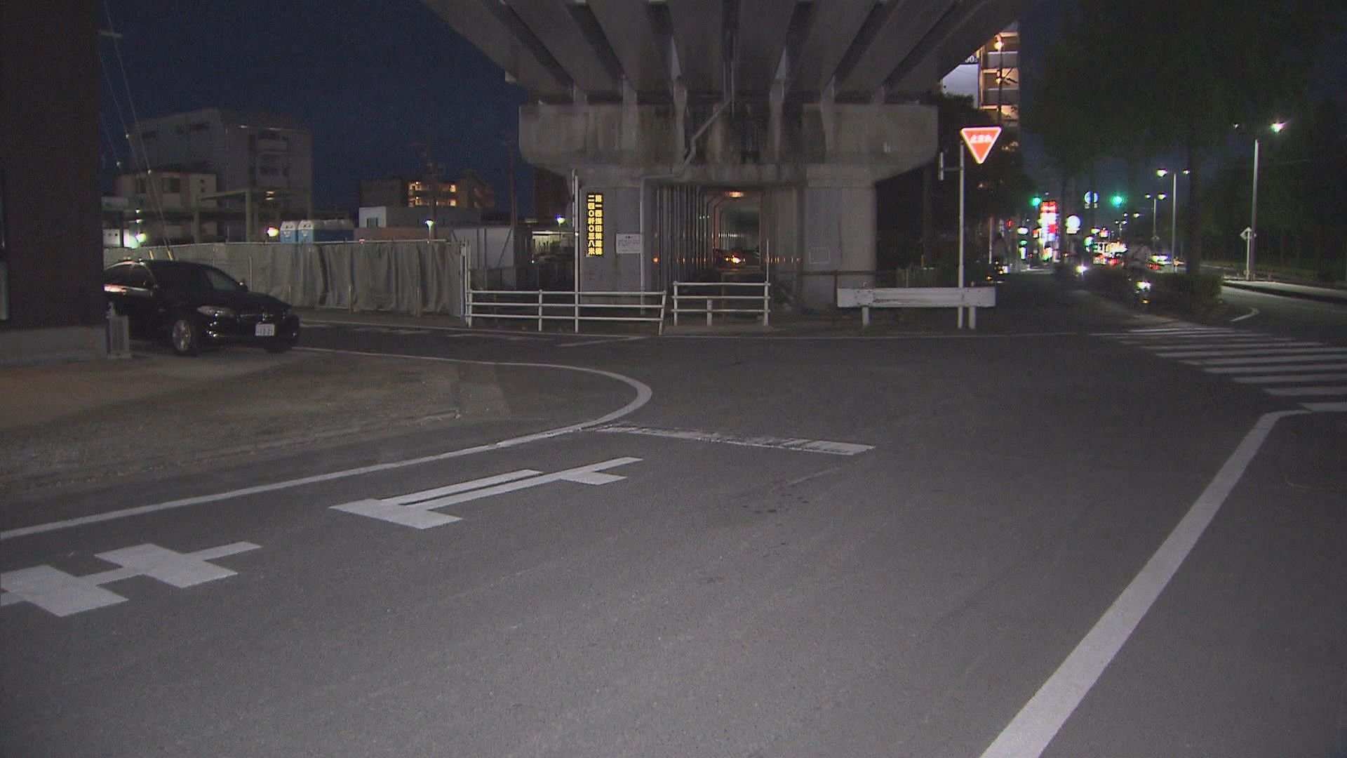 ひき逃げ事件の現場