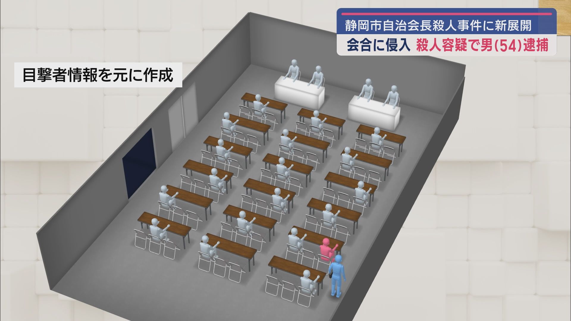 容疑者と被害者「庭木」めぐりトラブルか 公民館殺人事件で54歳の男を逮捕 静岡市