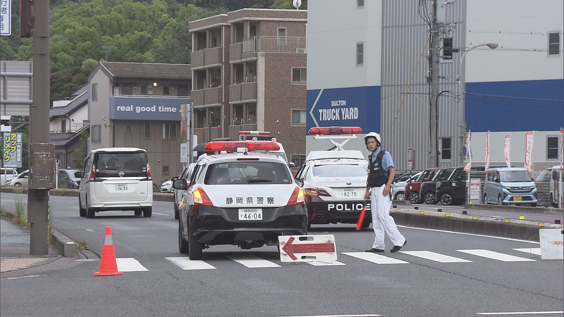 事件現場 静岡市葵区 11日