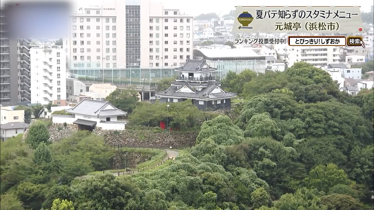 浜松城を眺めながらの食事で気分は天下人⁉