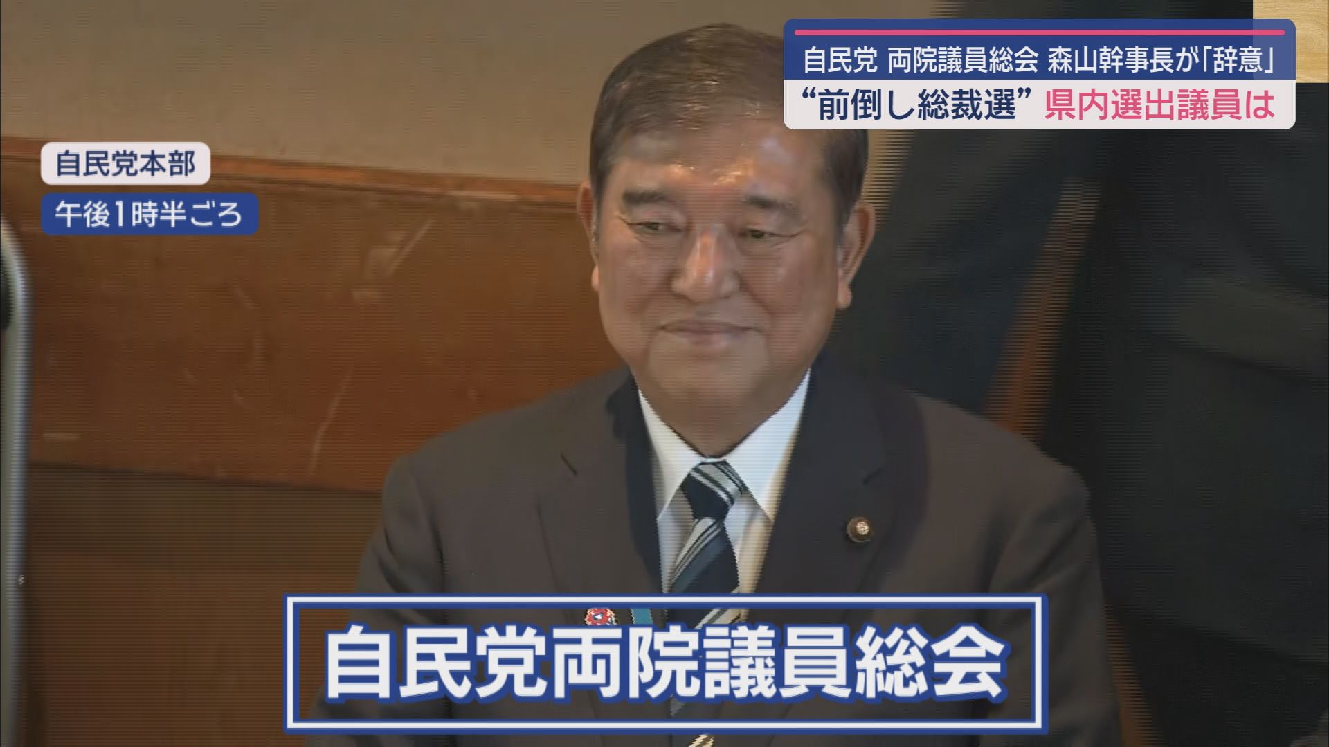 自民党の両院議員総会
