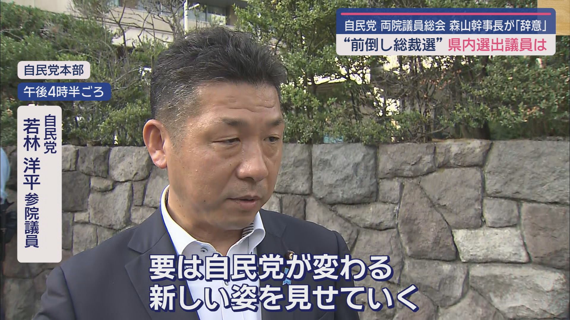 自民党 若林洋平参院議員