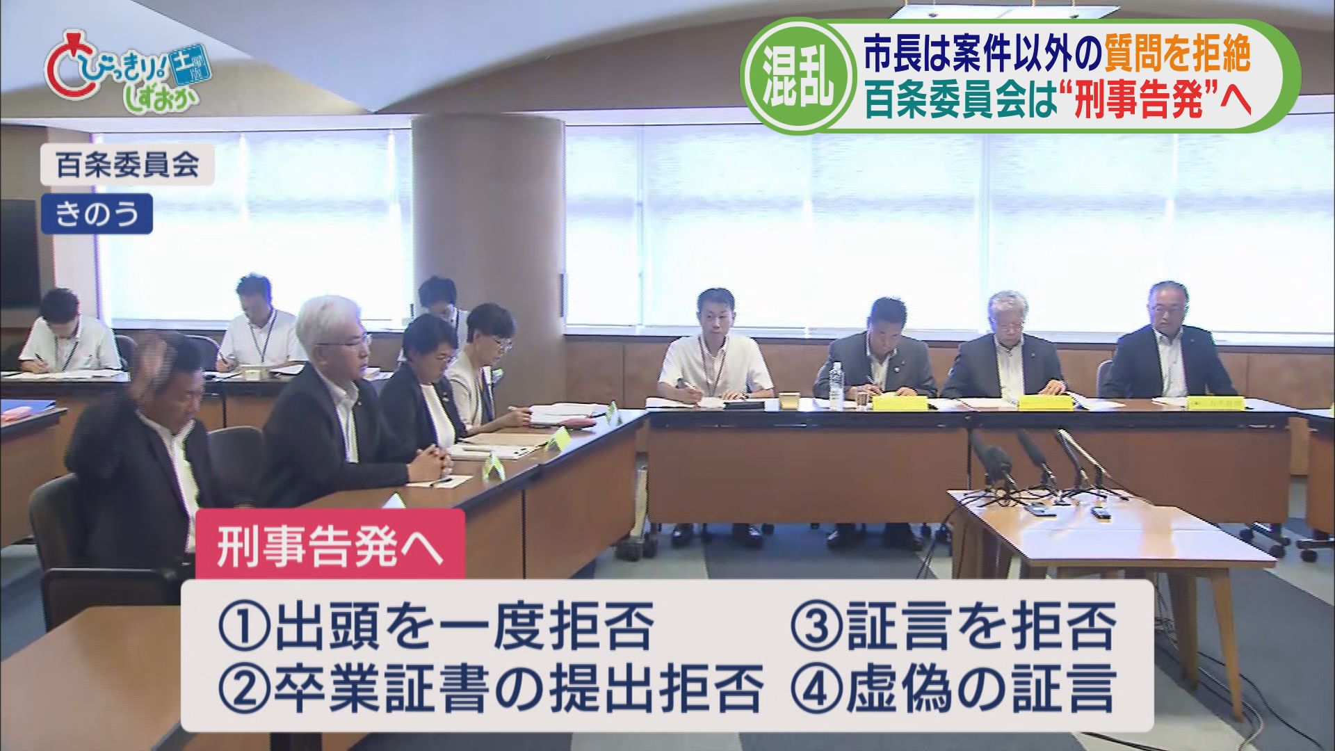 報道陣の質問には答えず定例会見も有名無実に 田久保市長に相次ぐ「辞職要請」 揺れる伊東市この1週間