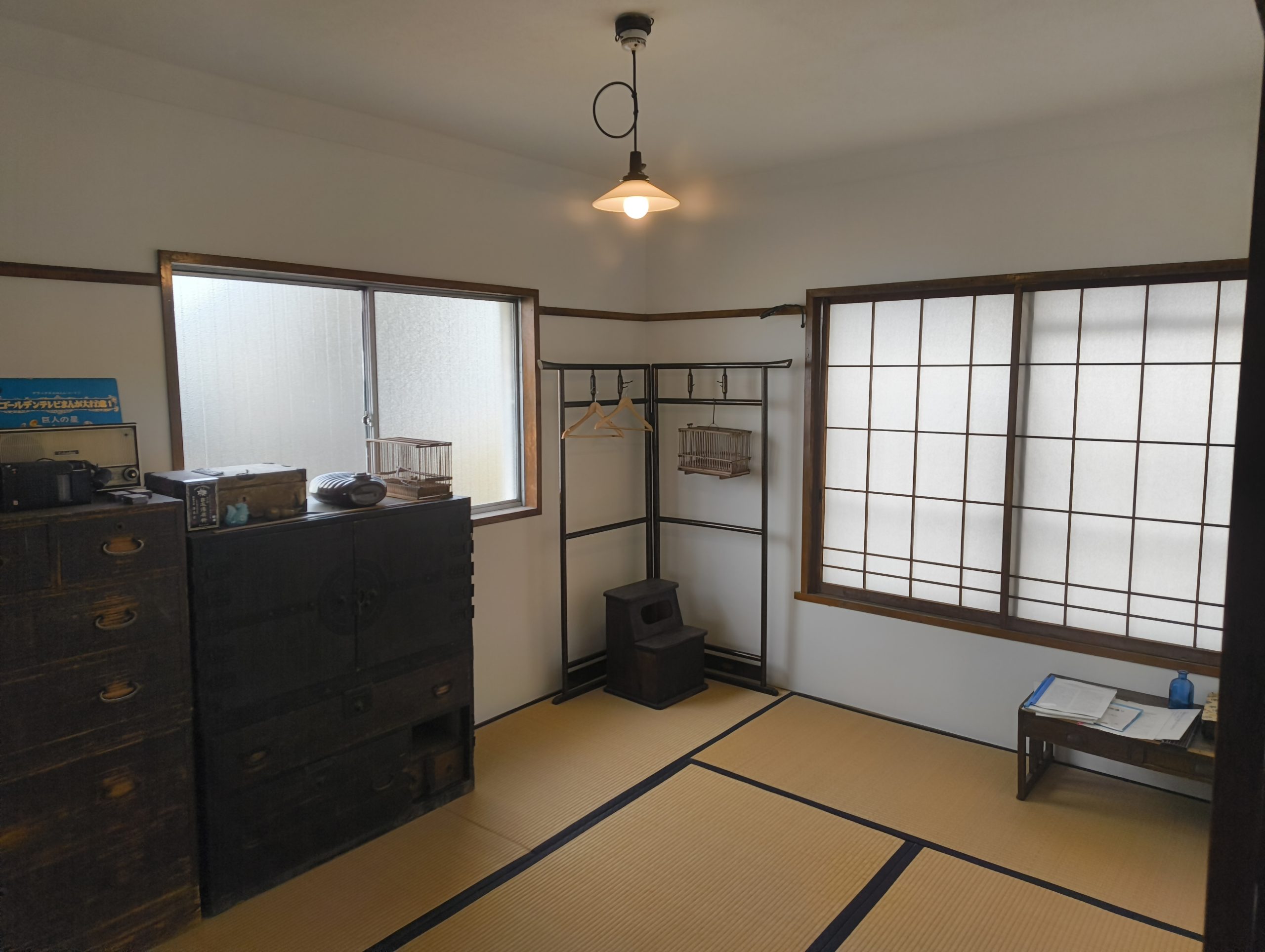 月に1回程度公開される羽衣団地の室内