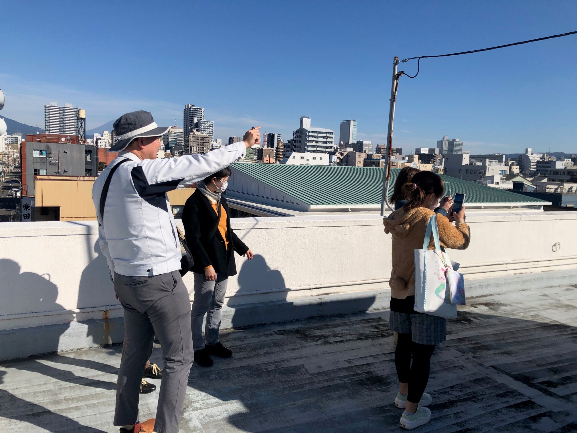 昔は屋上から安倍川の花火が見えた