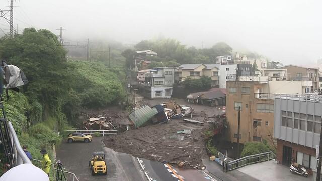 土石流災害の現場　2021年7月