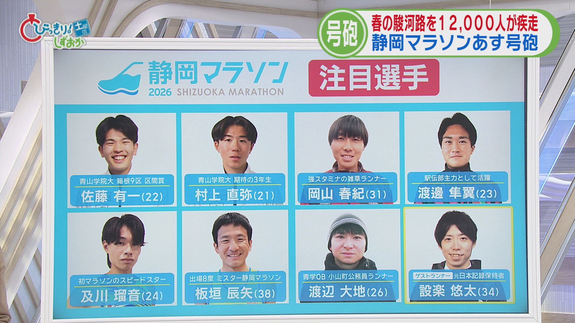 静岡マラソン注目選手は…箱根駅伝3連覇の青学メンバーに公務員ランナー、ウルトラマラソン世界一の選手も