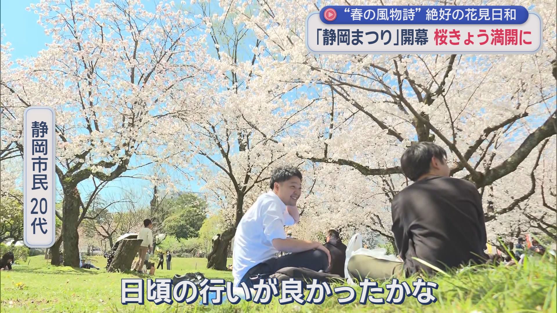 50代「小学生のころから来ている」…桜は満開　春の風物詩「静岡まつり」始まる　花より団子の方には260店舗以上のキッチンカー　静岡市