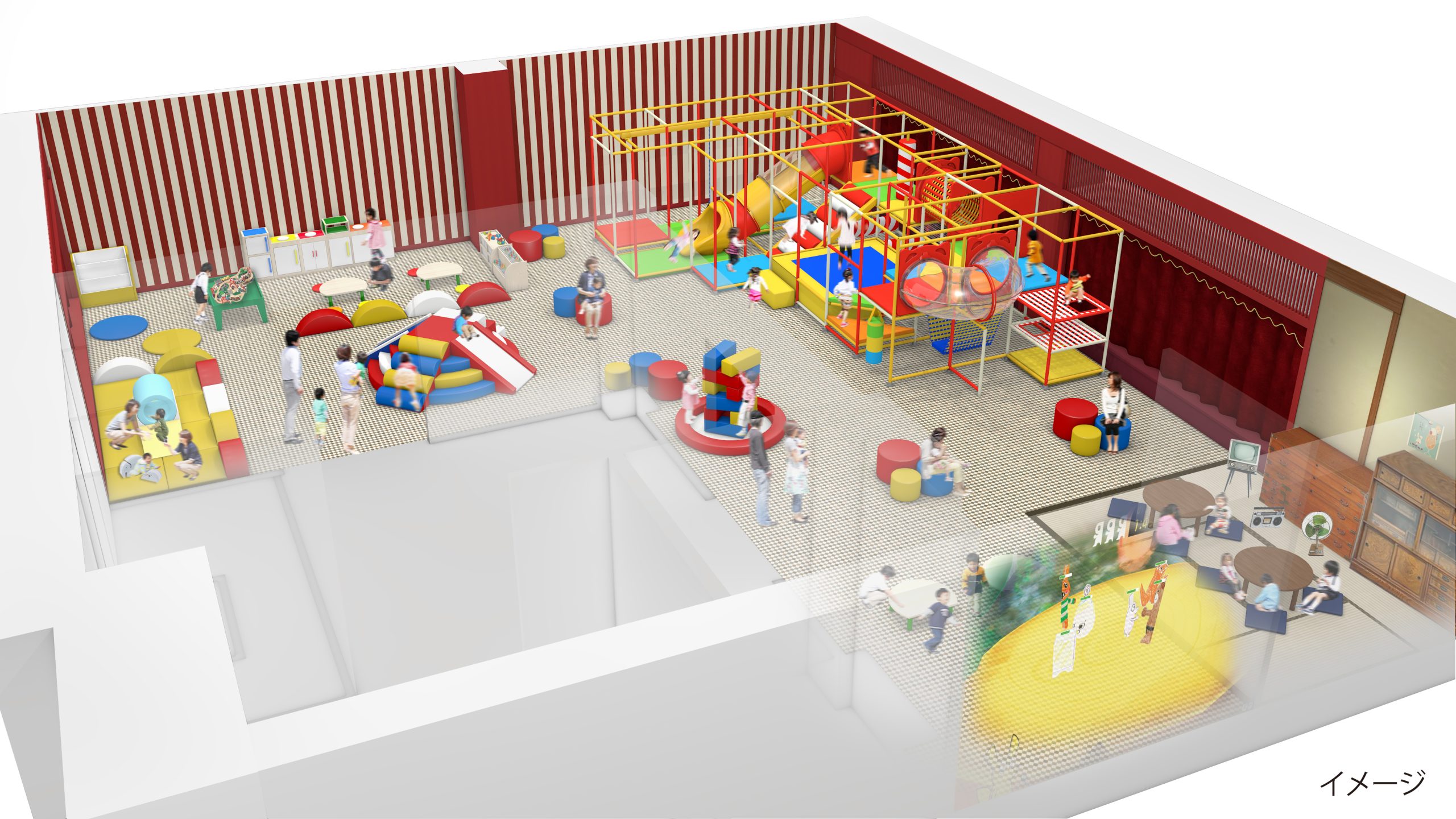 「キッズパーク」イメージパス（提供：ホテルニューアカオ）