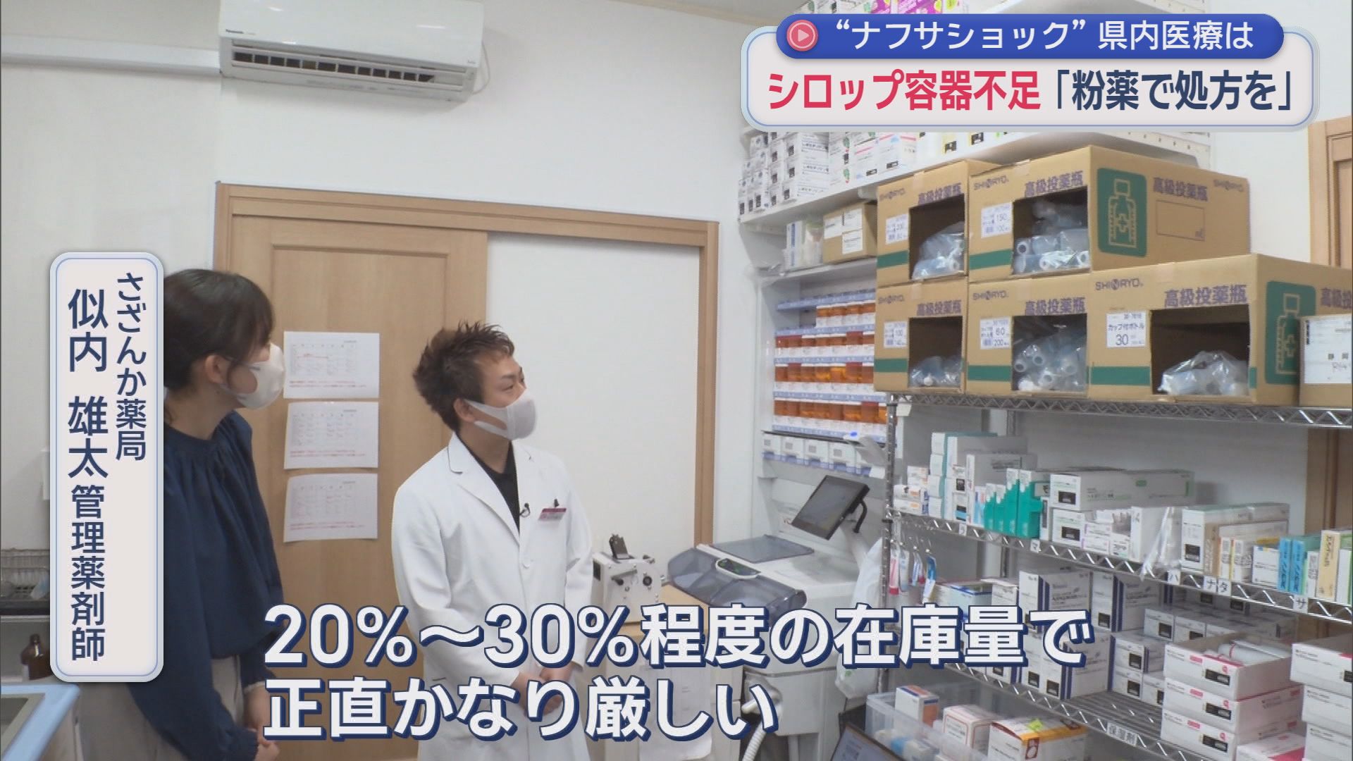 “ナフサショック”で医療現場がピンチ　深刻な容器不足で粉薬に変更し分包紙で処方　ところが分包紙も…
