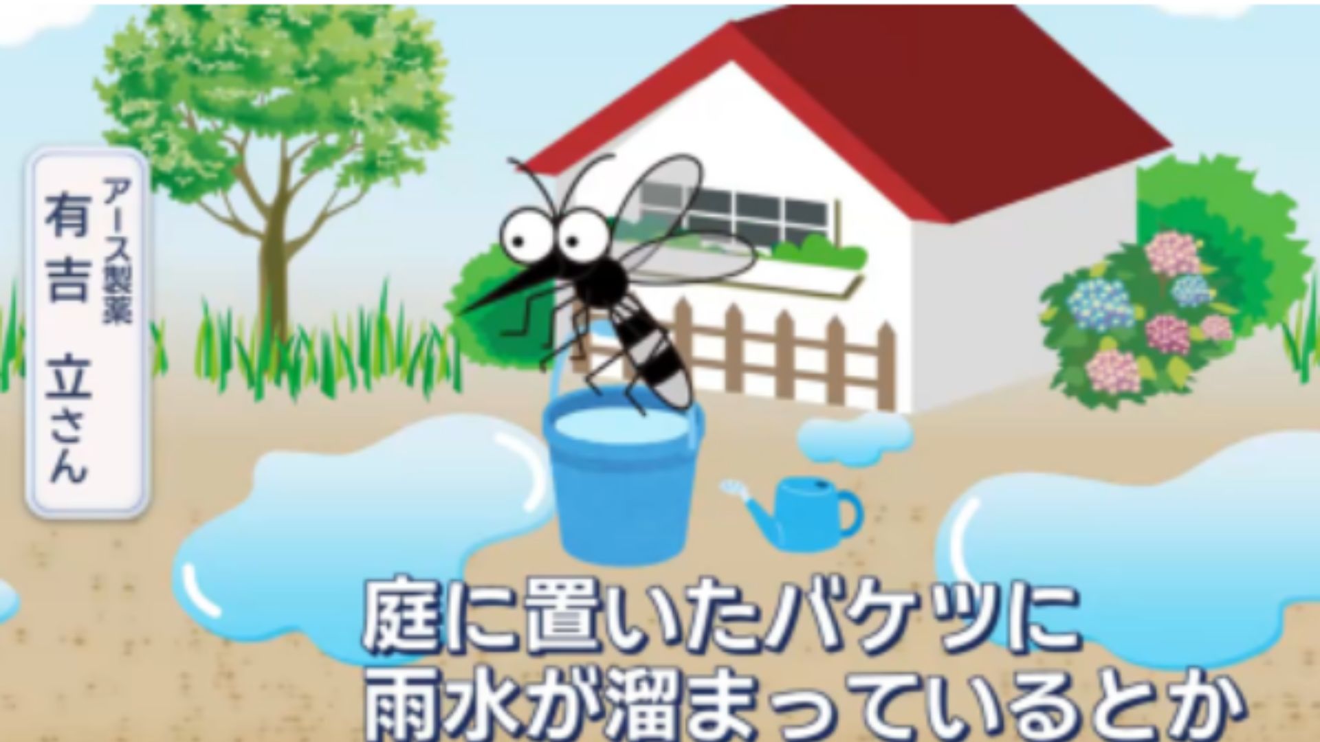 ちょっとした水溜まりが危ない