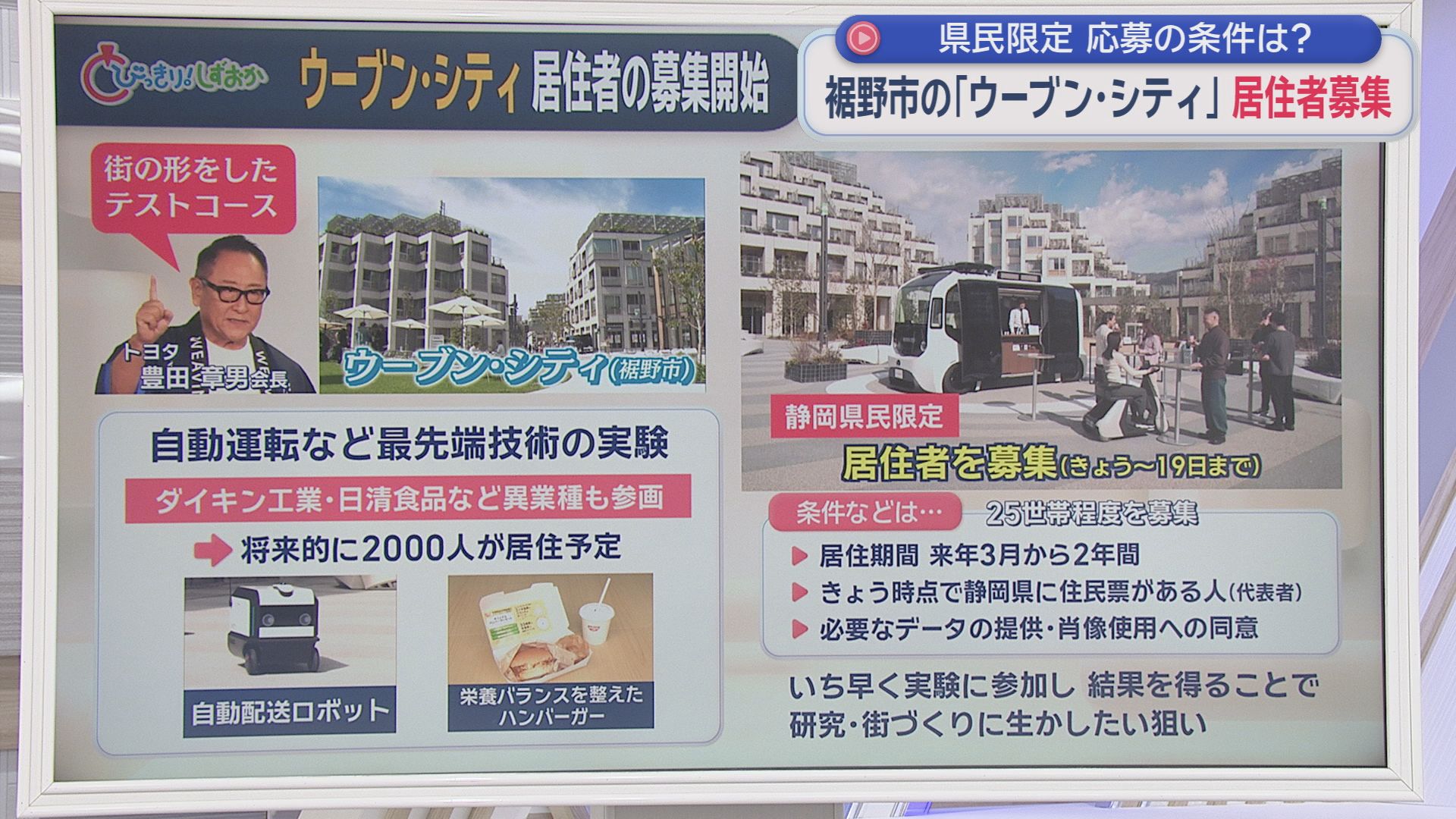 実証実験都市「ウーブン・シティ」が一般の居住希望者の募集開始　すでにトヨタ関係者が居住　静岡・裾野市　