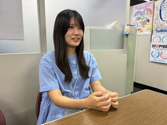 沼津市人事課　迫花鈴さん