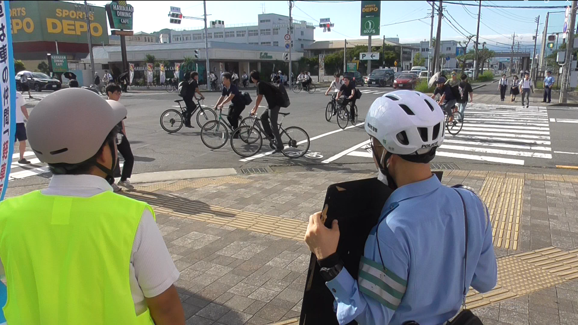 自転車の違反は減少傾向　警察「定着のため指導を継続する」　通学路で自転車の交通ルール順守呼びかけ　静岡・沼津市