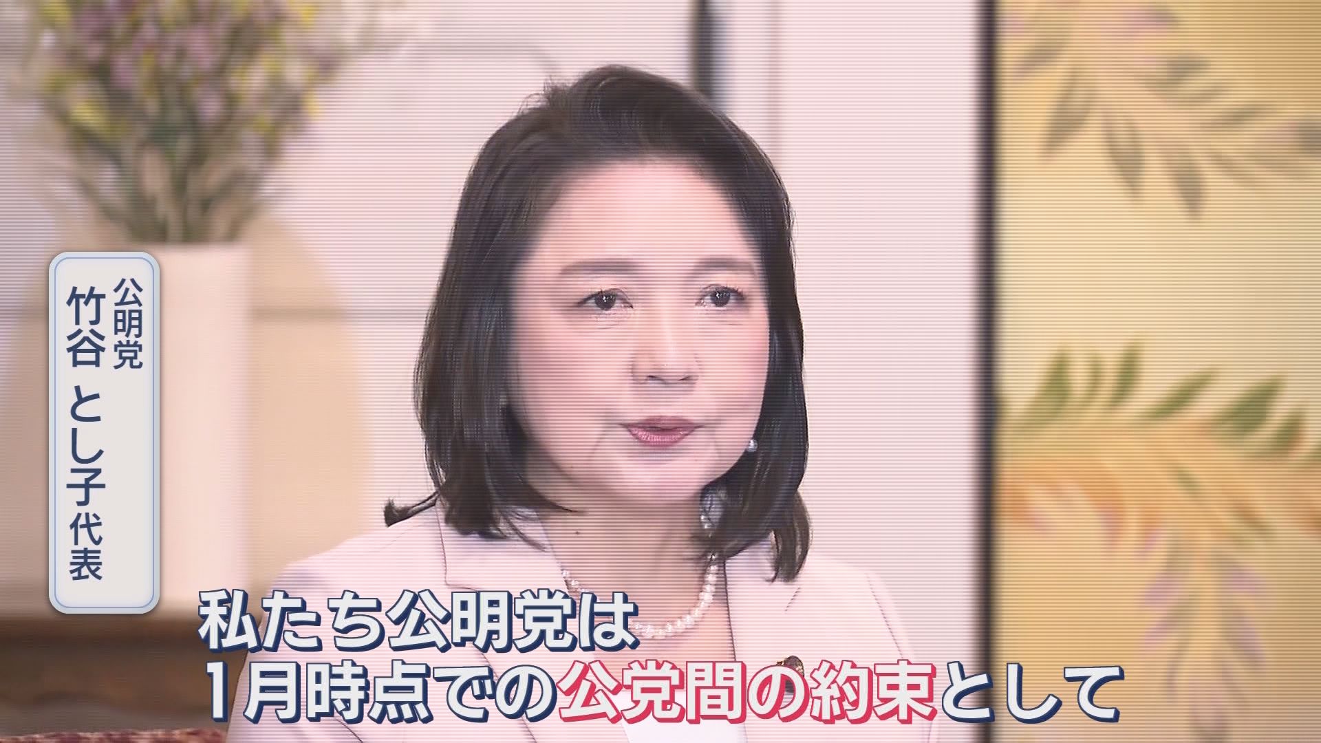 公明党　竹谷とし子代表